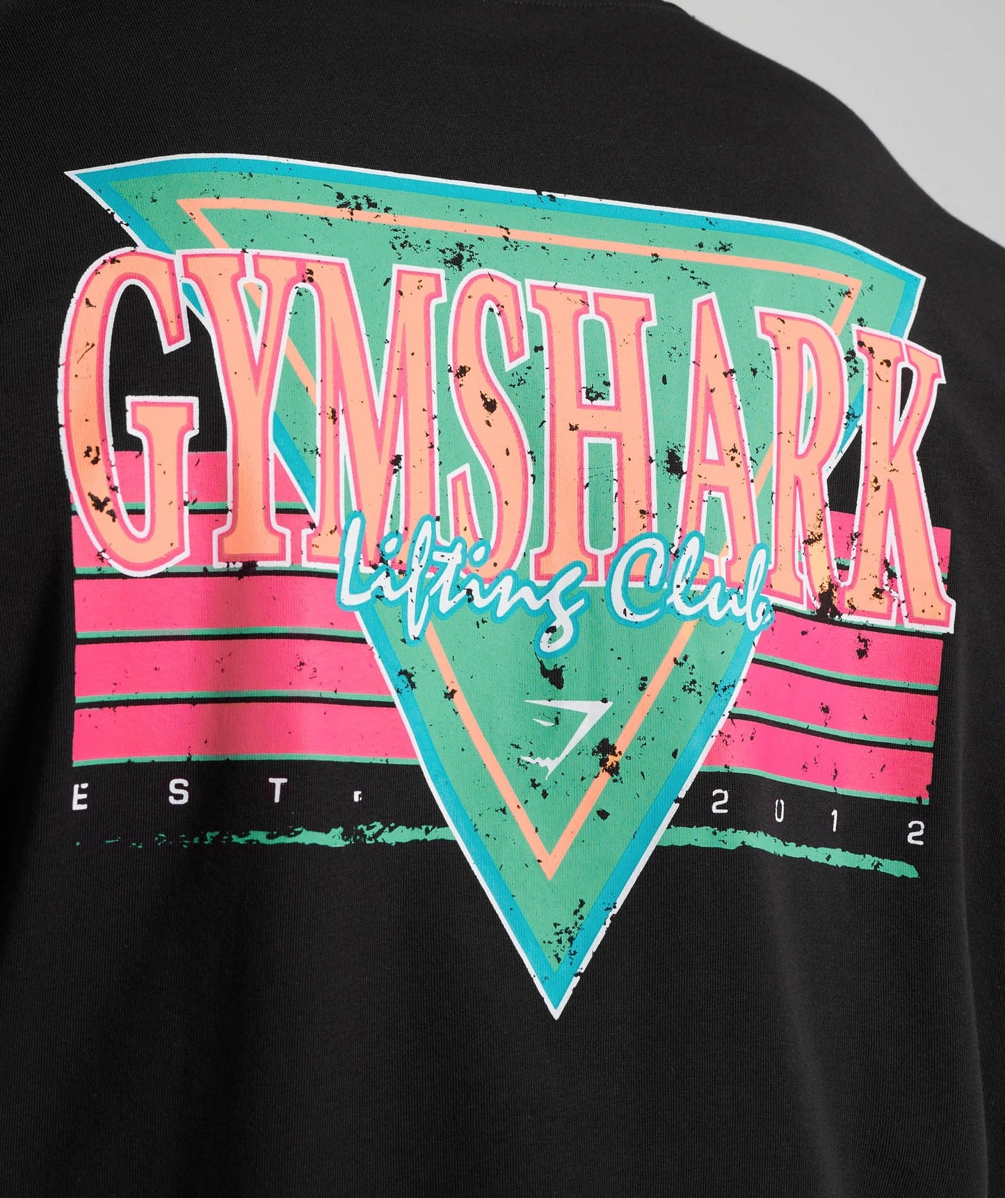 Gymshark Retrowave Oversized T-Shirt - Black
