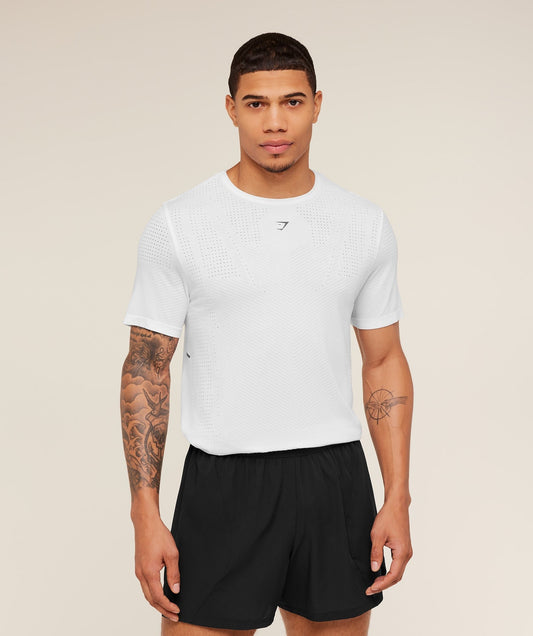 Gymshark Seamless Running T-Shirt - GS White