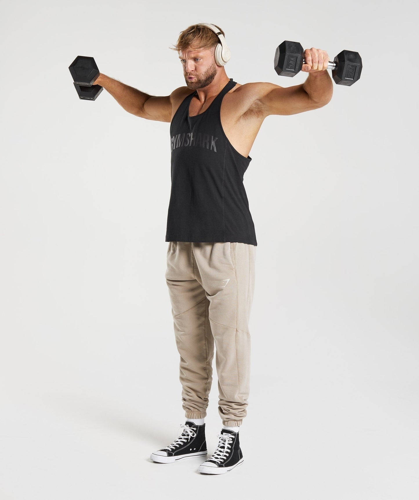 Gymshark Power Washed Joggers - Cement Brown