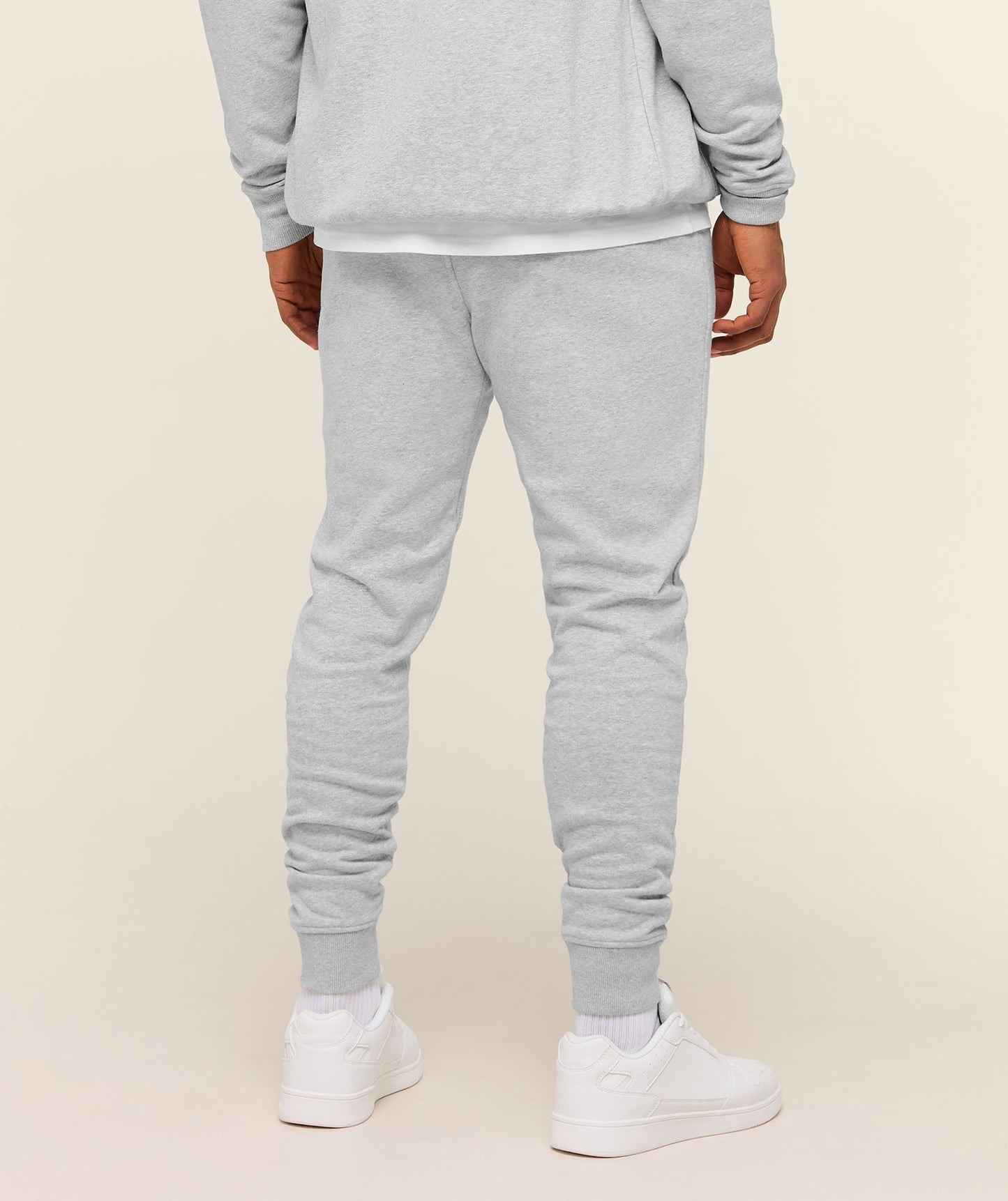 Gymshark Crest Joggers - Light Grey Marl