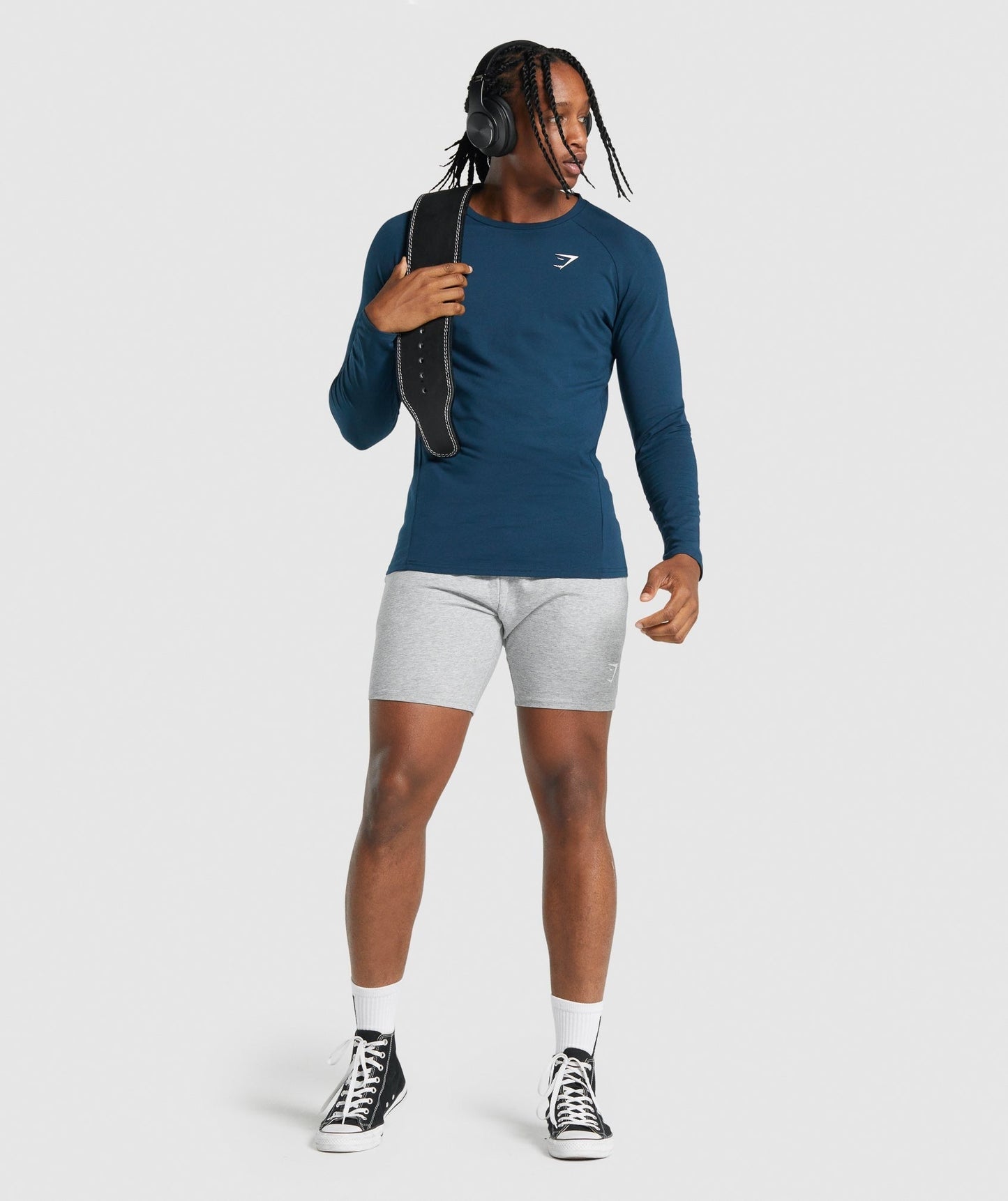Gymshark Critical 2.0 Long Sleeve T-Shirt - Navy