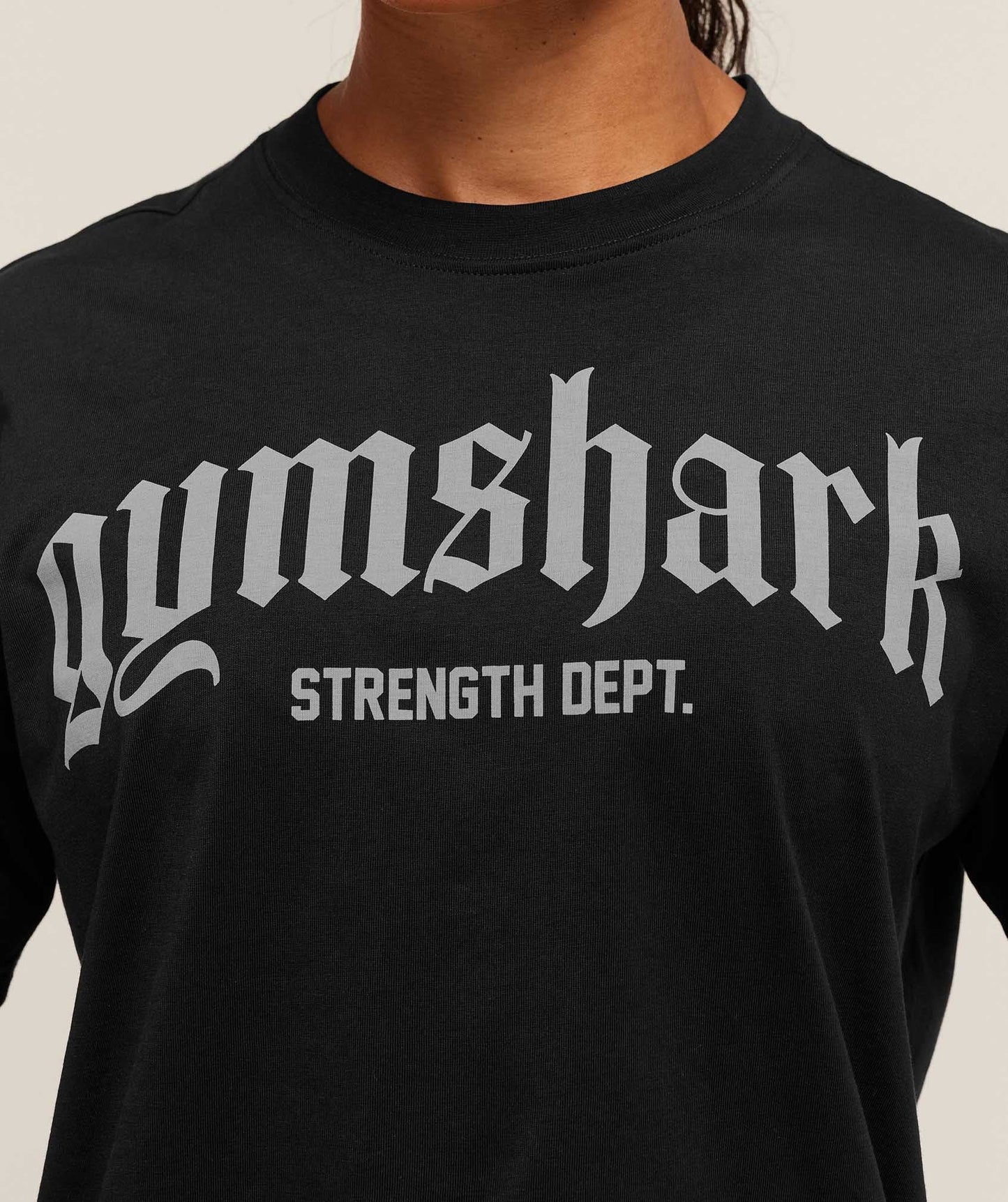 Gymshark Strength Department Oversized T-Shirt - Black