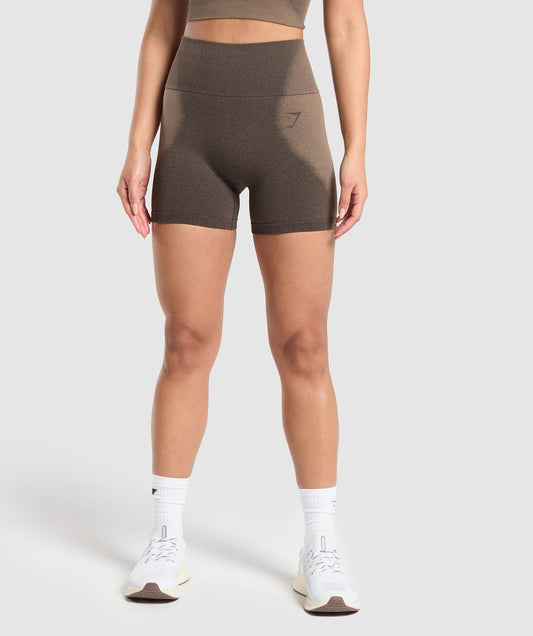 Gymshark Blur Seamless Shorts - Archive Brown/Soul Brown