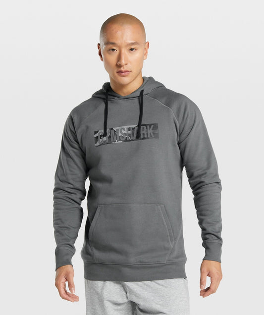 Gymshark Block Infill Hoodie - Charcoal