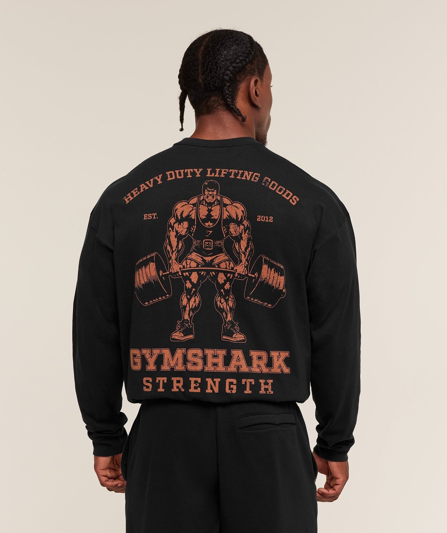 Gymshark Strength Long Sleeve T-Shirt - Black