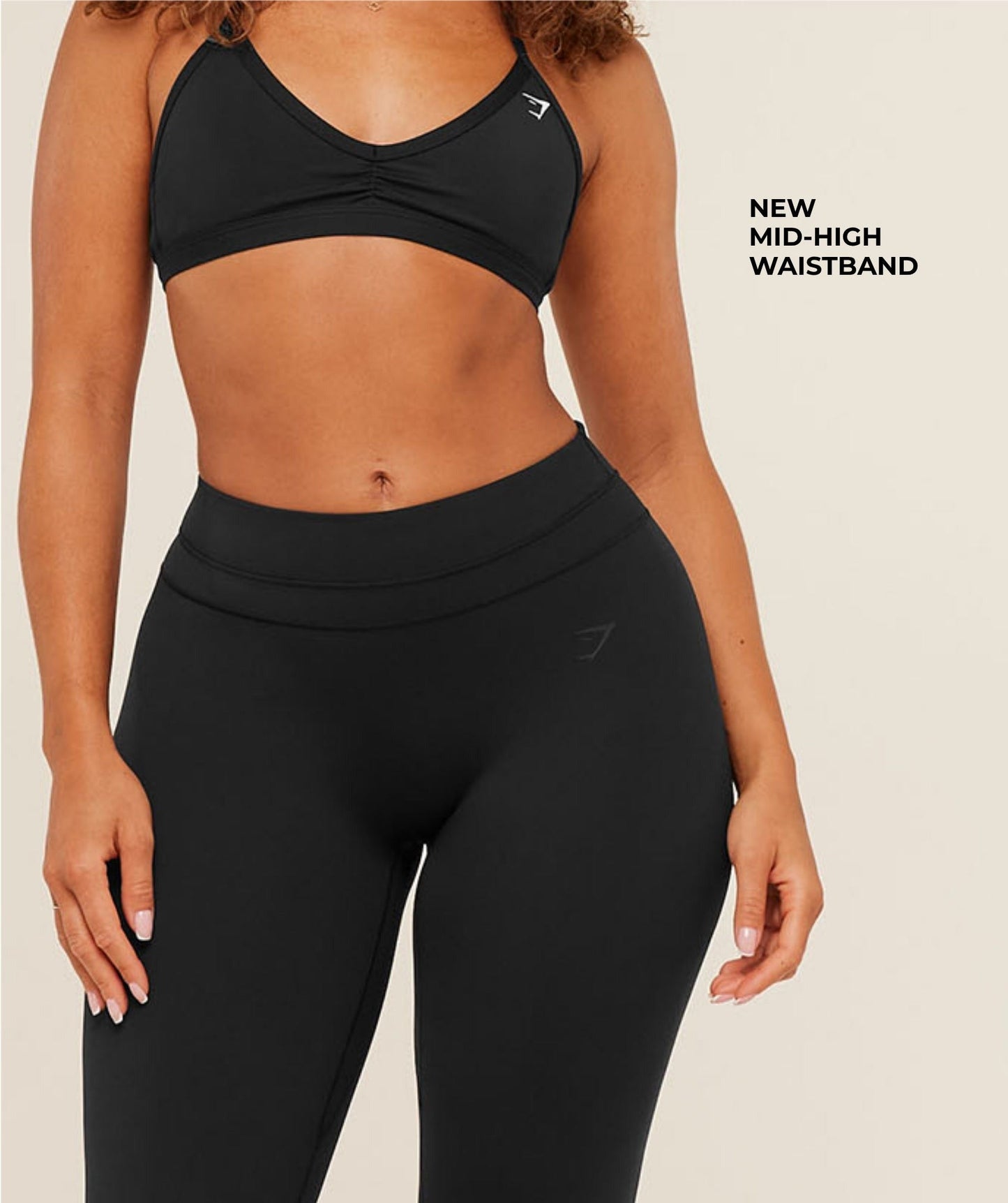 Gymshark Whitney Mid-High Rise Flared Leggings - Black