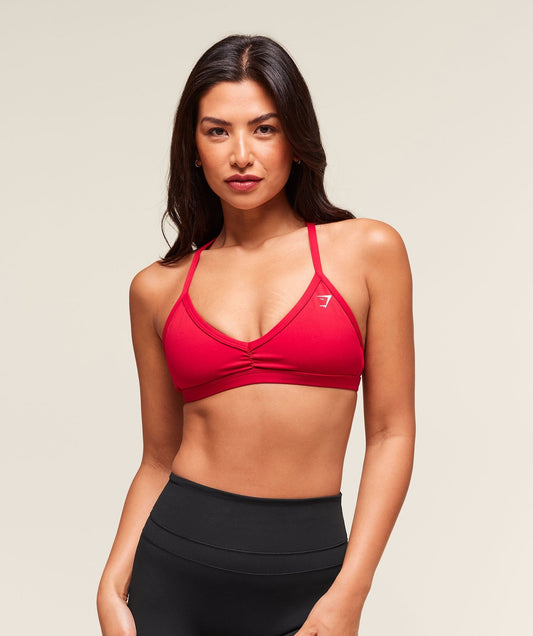 Gymshark Minimal Sports Bra - Carmine Red
