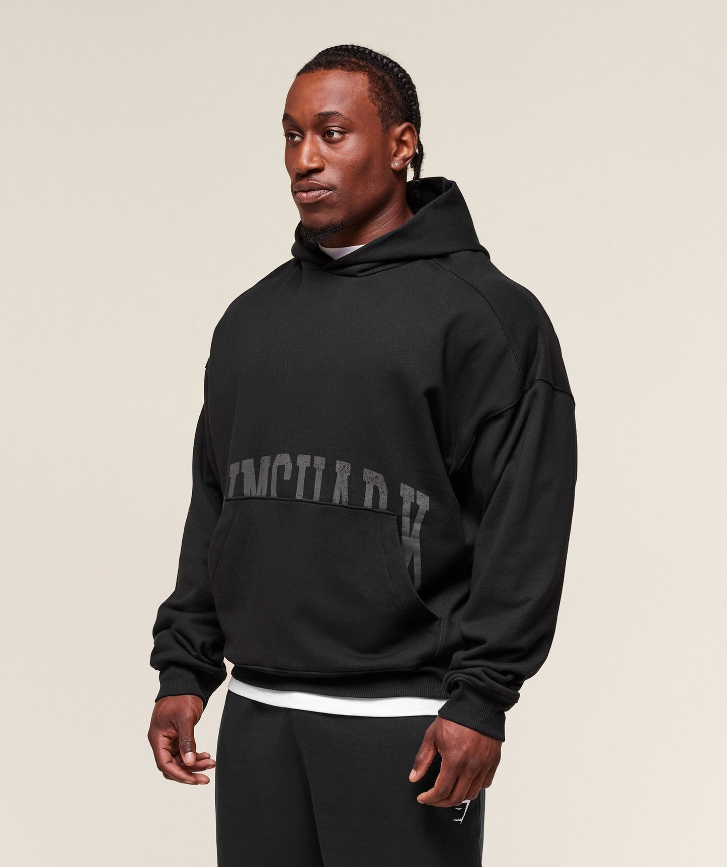 Gymshark Pocket Graphic Hoodie - Black