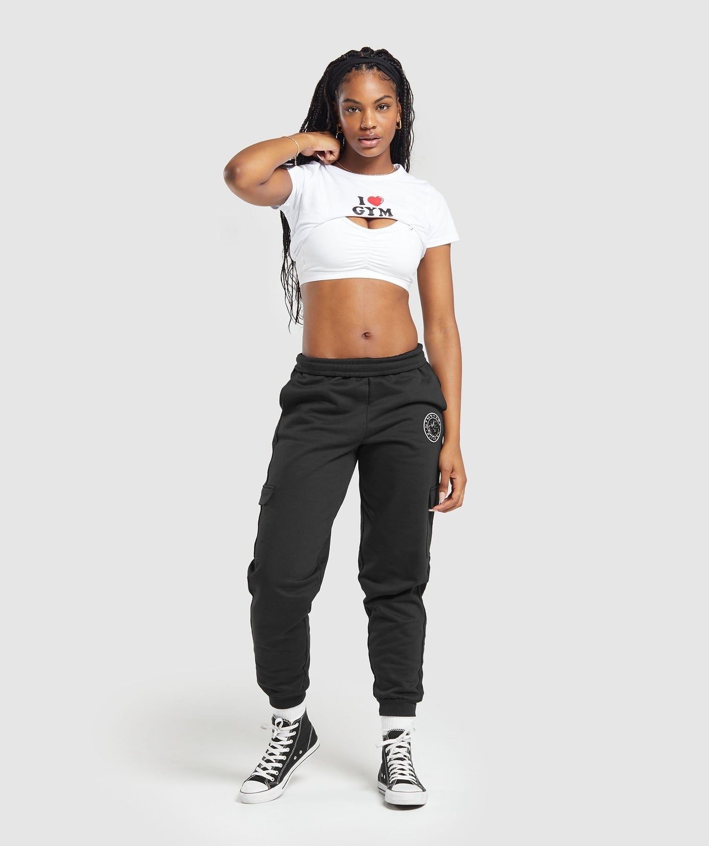 Gymshark I Heart Gym Baby T-Shirt - White