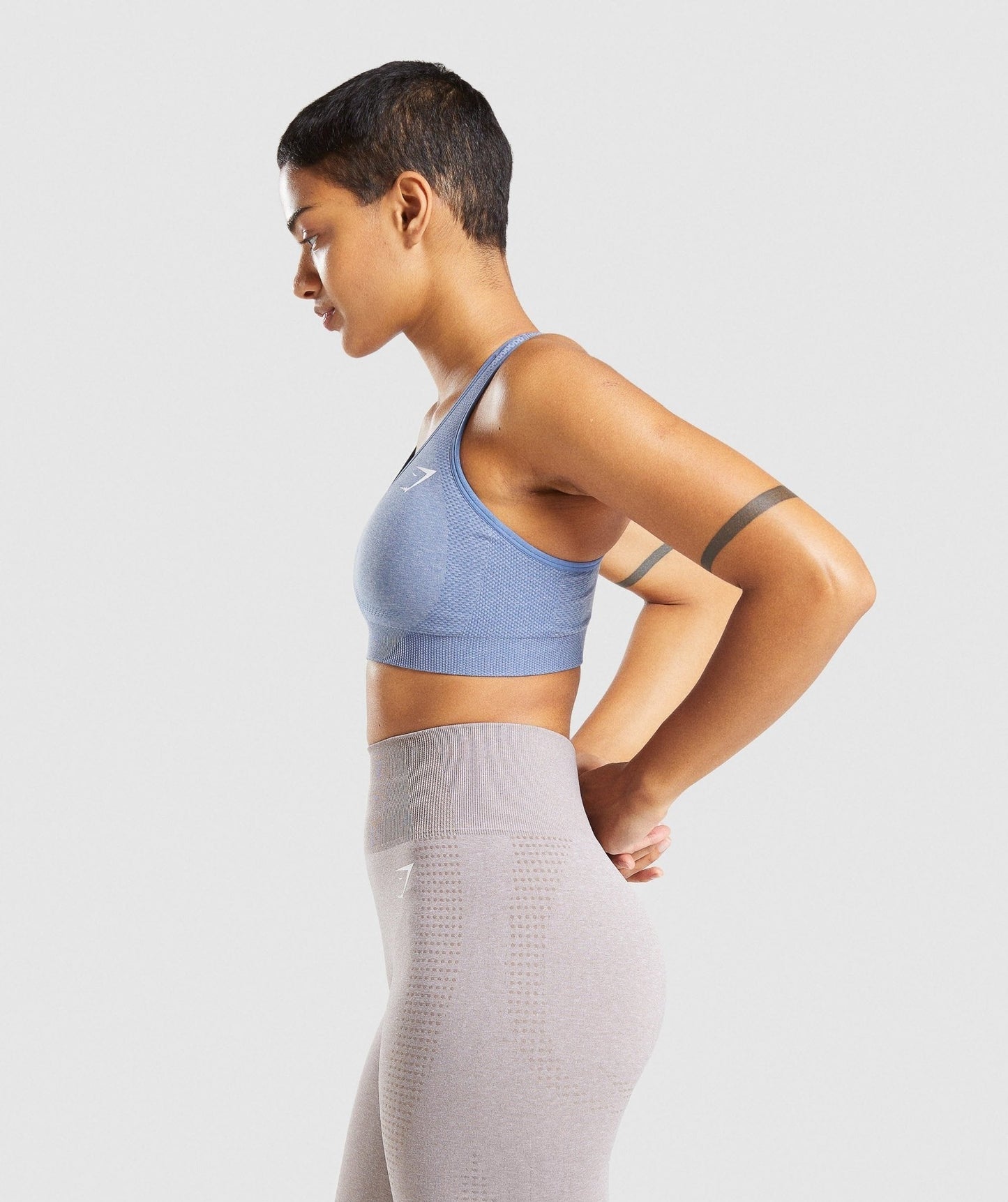 DNU - Gymshark Vital Seamless 2.0 Sports Bra - Blue Marl