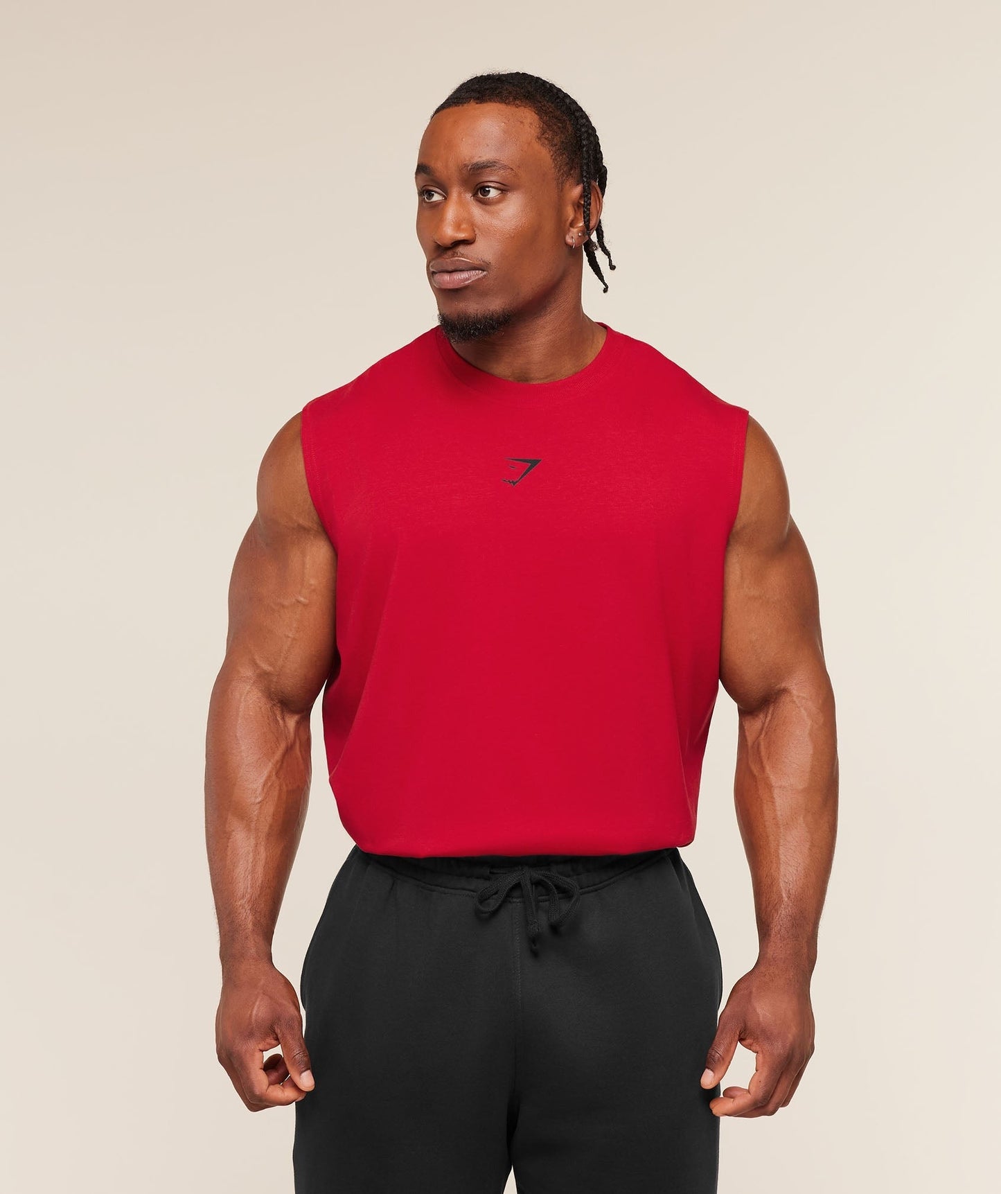 Gymshark Power Cut Off Tank - Conditioning Red