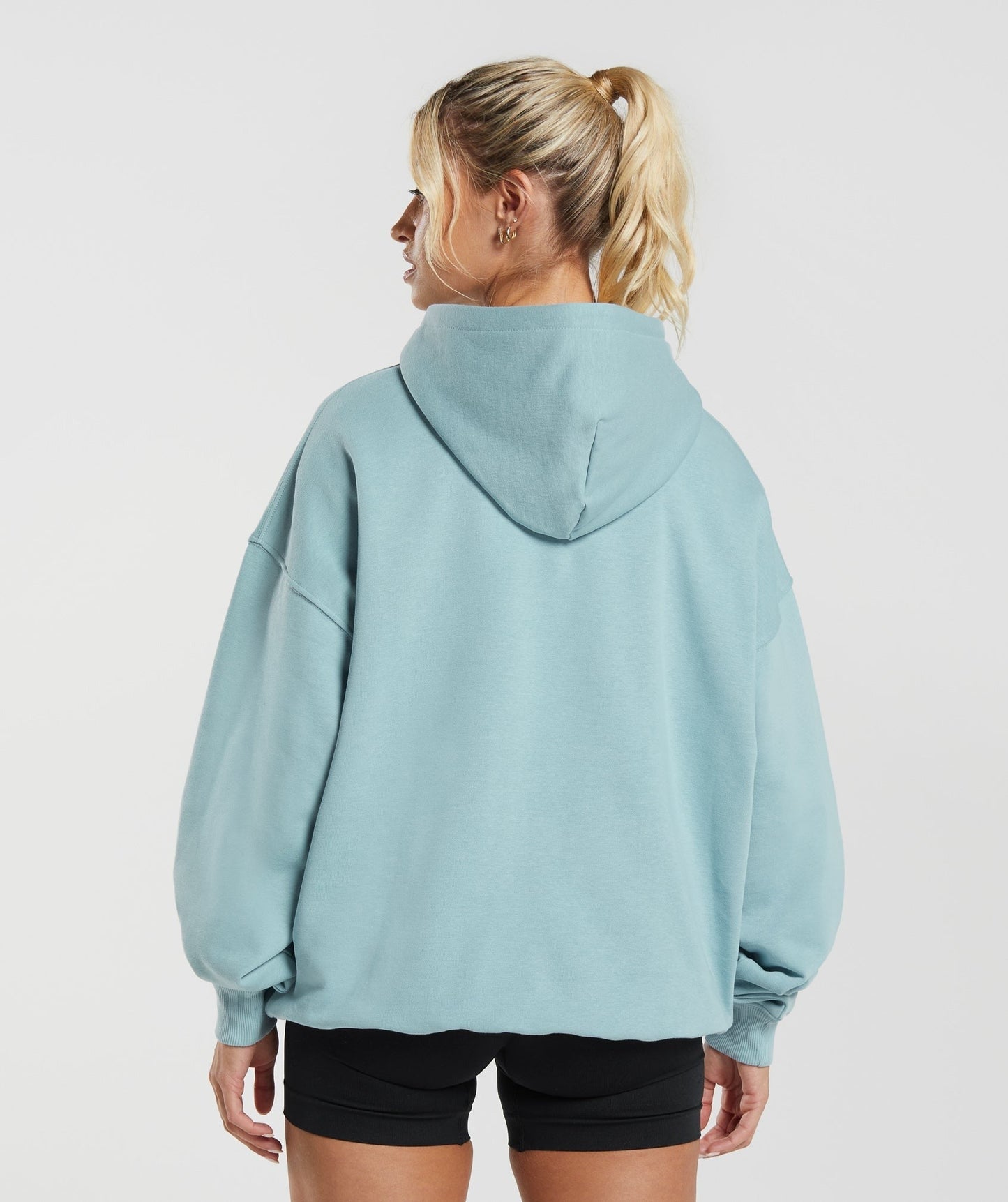 Gymshark Shark Attack Oversized Hoodie - Blue