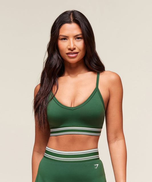 Gymshark Retro Sports Bra - Classic Green