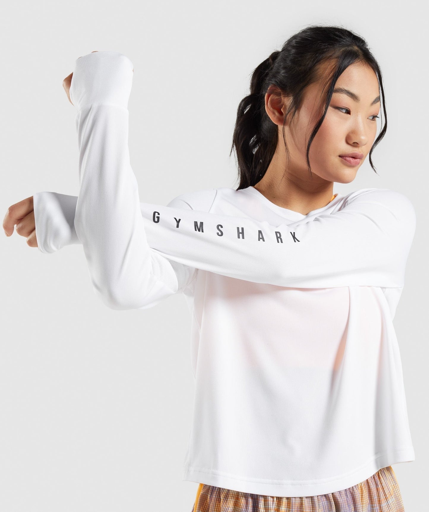 Gymshark Sport Loose Long Sleeve T-Shirt - White