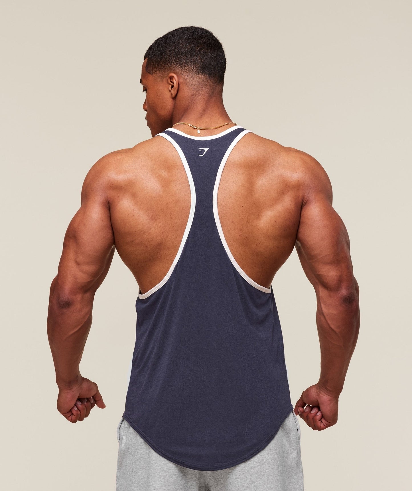 Gymshark GSLC Ringer Stringer - Heavy Blue