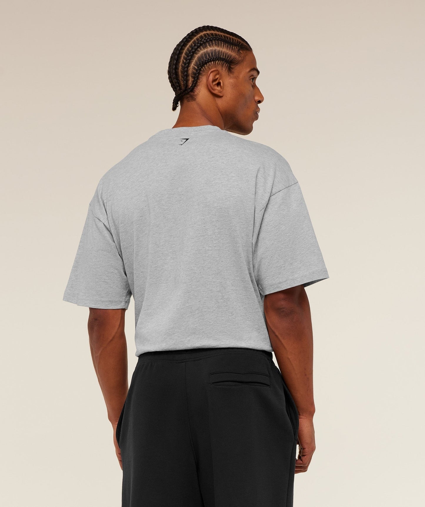 Gymshark 12 Graphic T-Shirt - Light Grey Core Marl