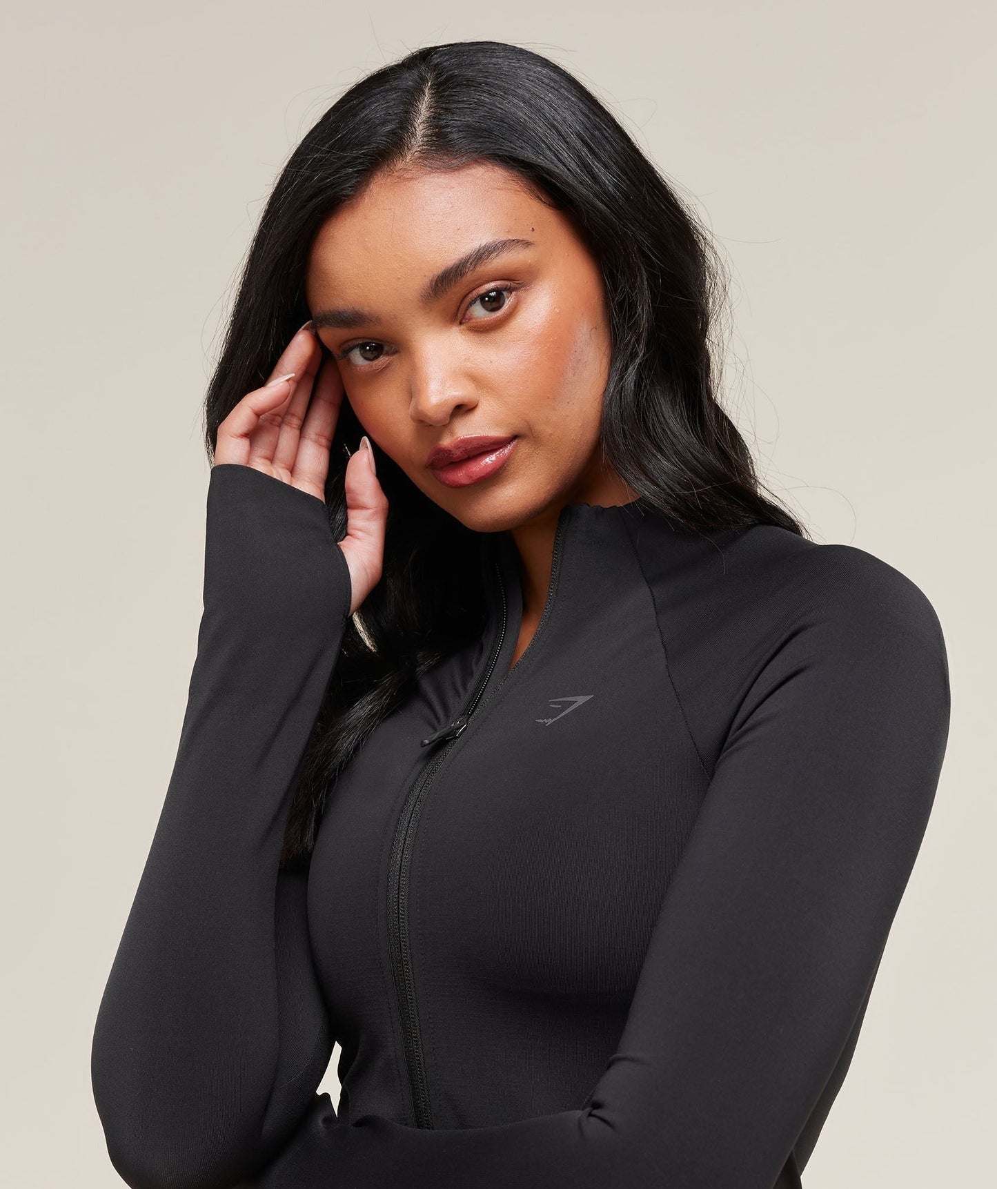Gymshark Soft Sculpt Zip Up Jacket - Black