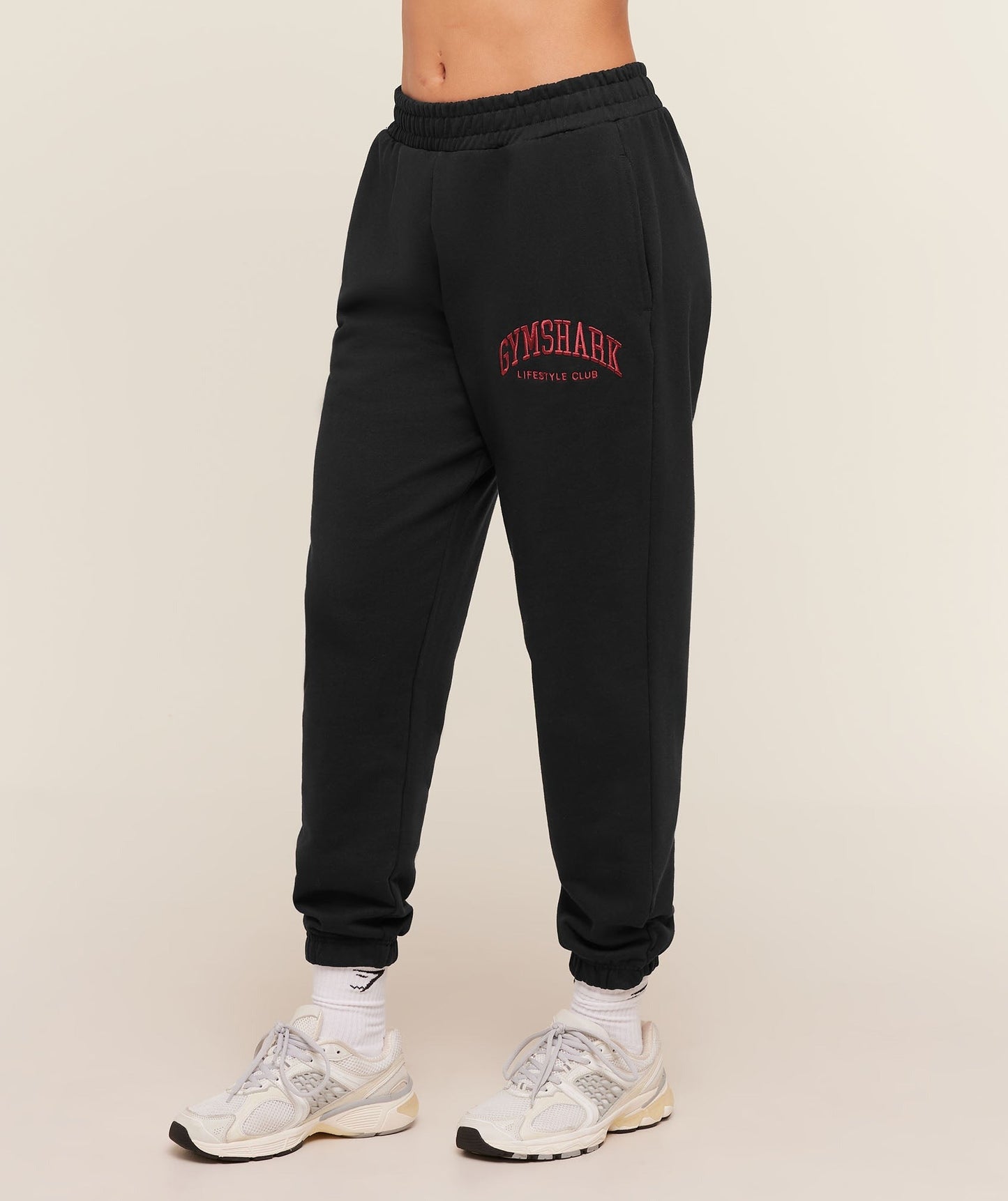 Gymshark Collegiate Graphic Joggers - Black