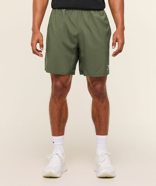 Gymshark Arrival 7" Shorts - Core Olive