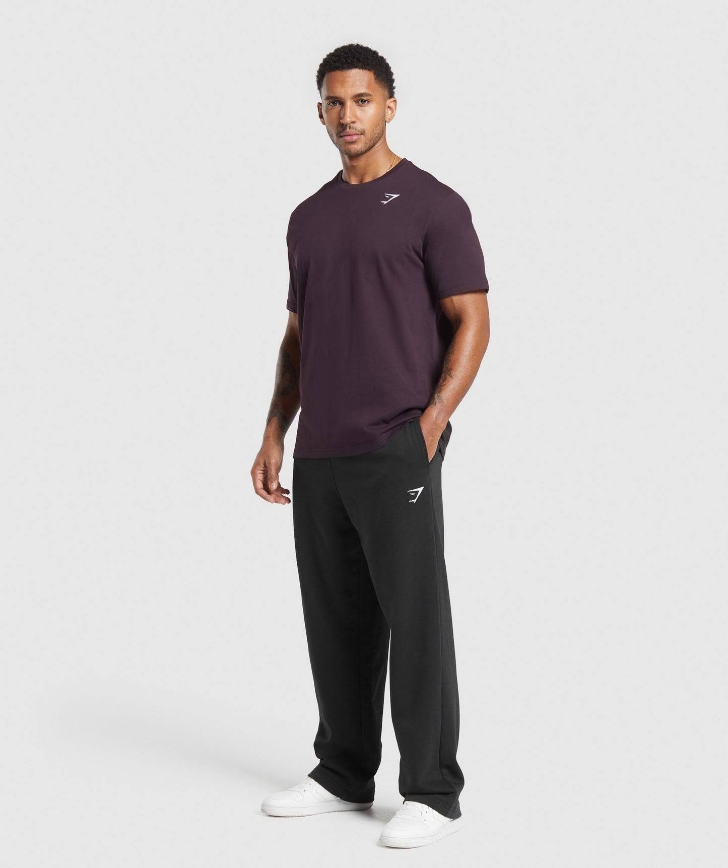 Gymshark Crest T-Shirt - Plum Brown