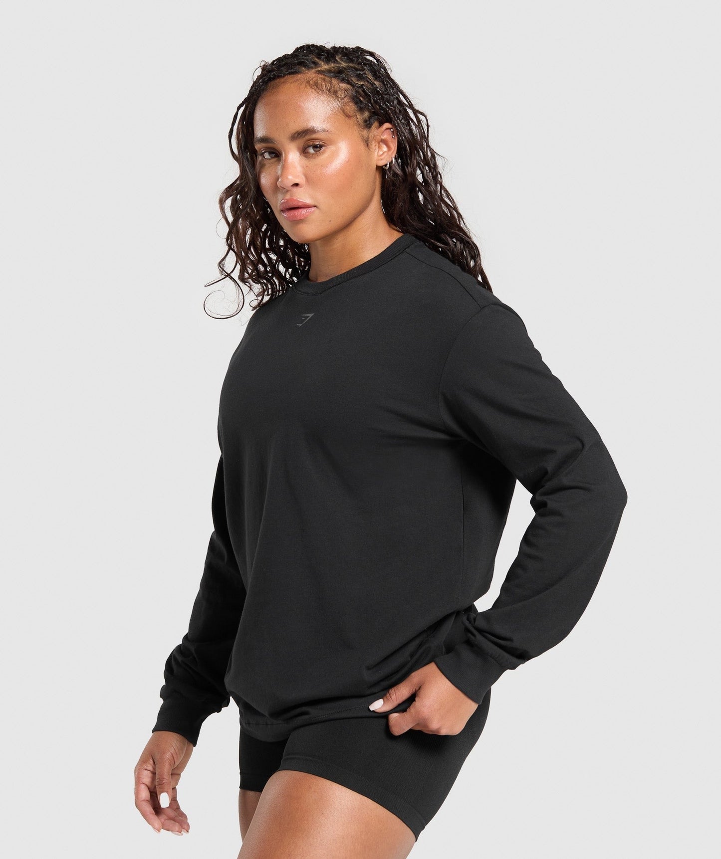 Gymshark Gritty Muscle Mommy Long Sleeve Top - Black