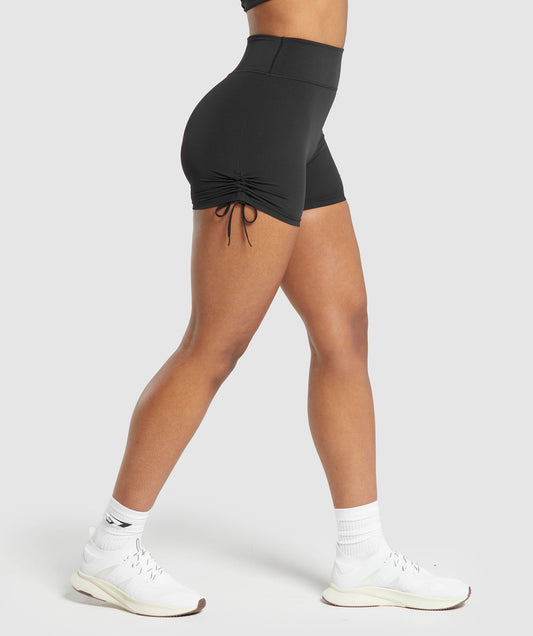 Gymshark Ruche Shorts - Black