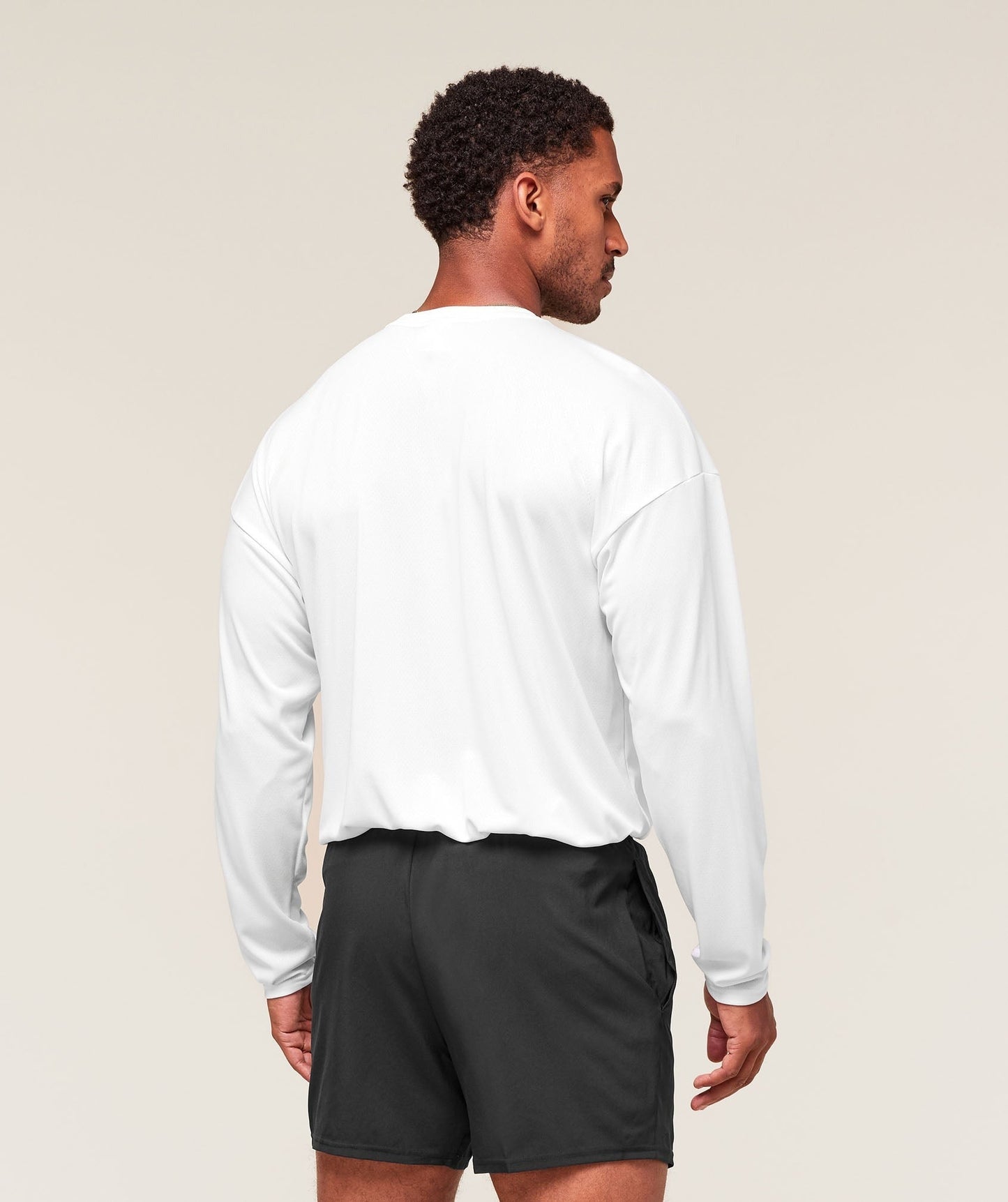 Gymshark Arrival Oversized Long Sleeve T-Shirt - White