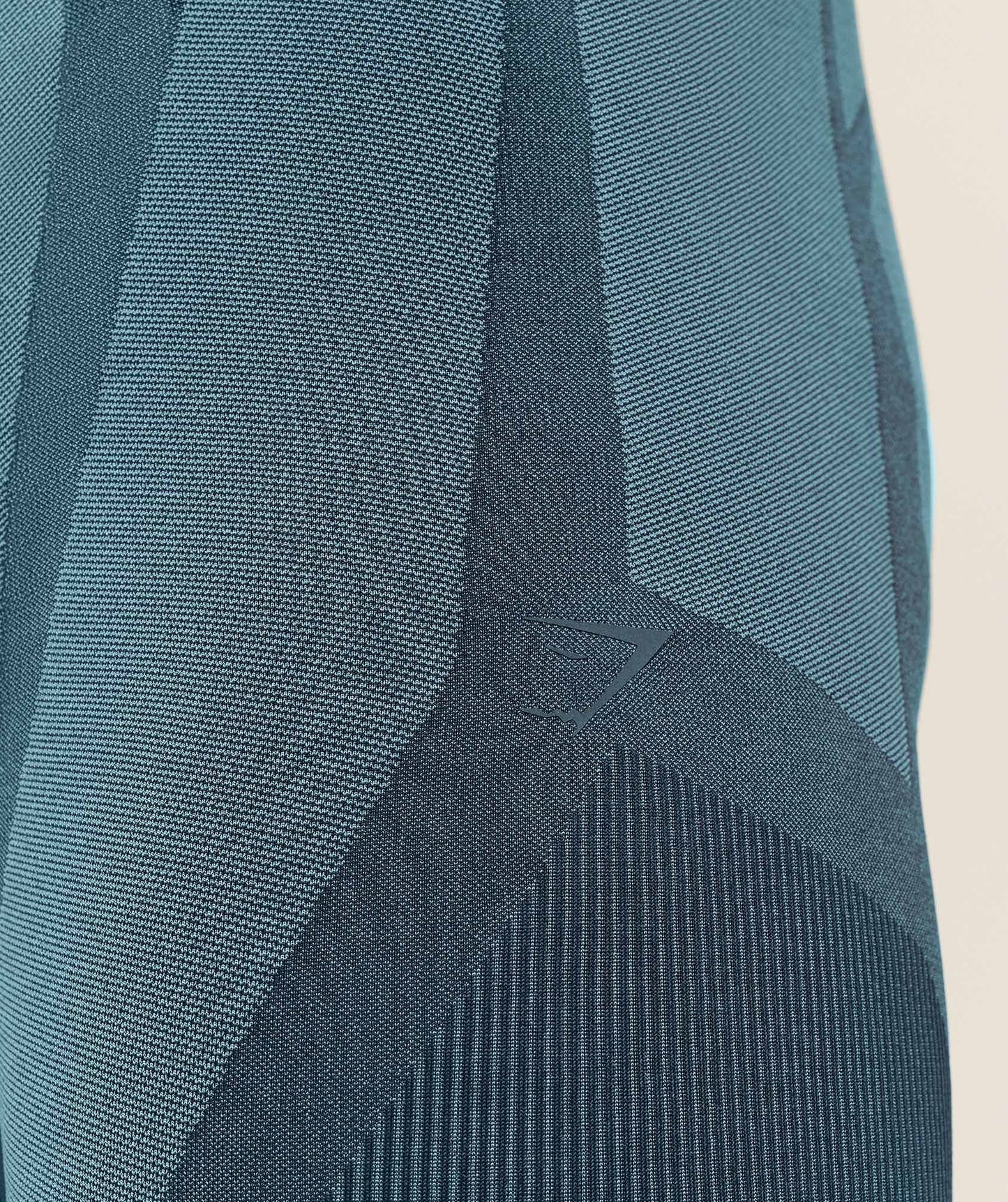 Gymshark Seamless Running Half Tight - Stealth Blue / Storm Blue