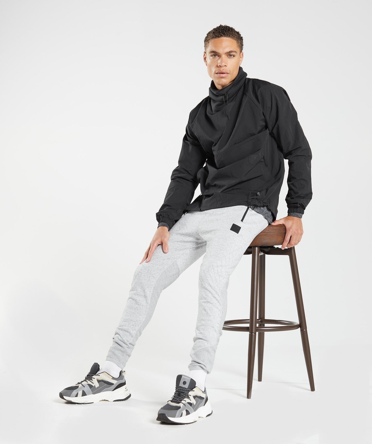 Gymshark Retake Knit Joggers - Light Grey Marl