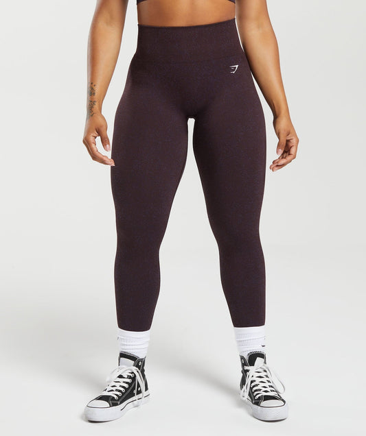 Gymshark Adapt Fleck x Whitney Leggings - Plum Brown/Dewberry Purple
