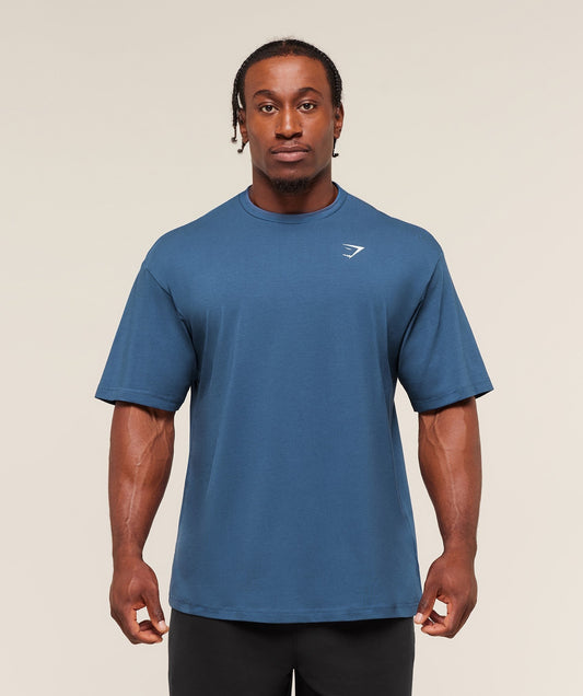 Gymshark Essential Oversized T-Shirt - Compound Blue