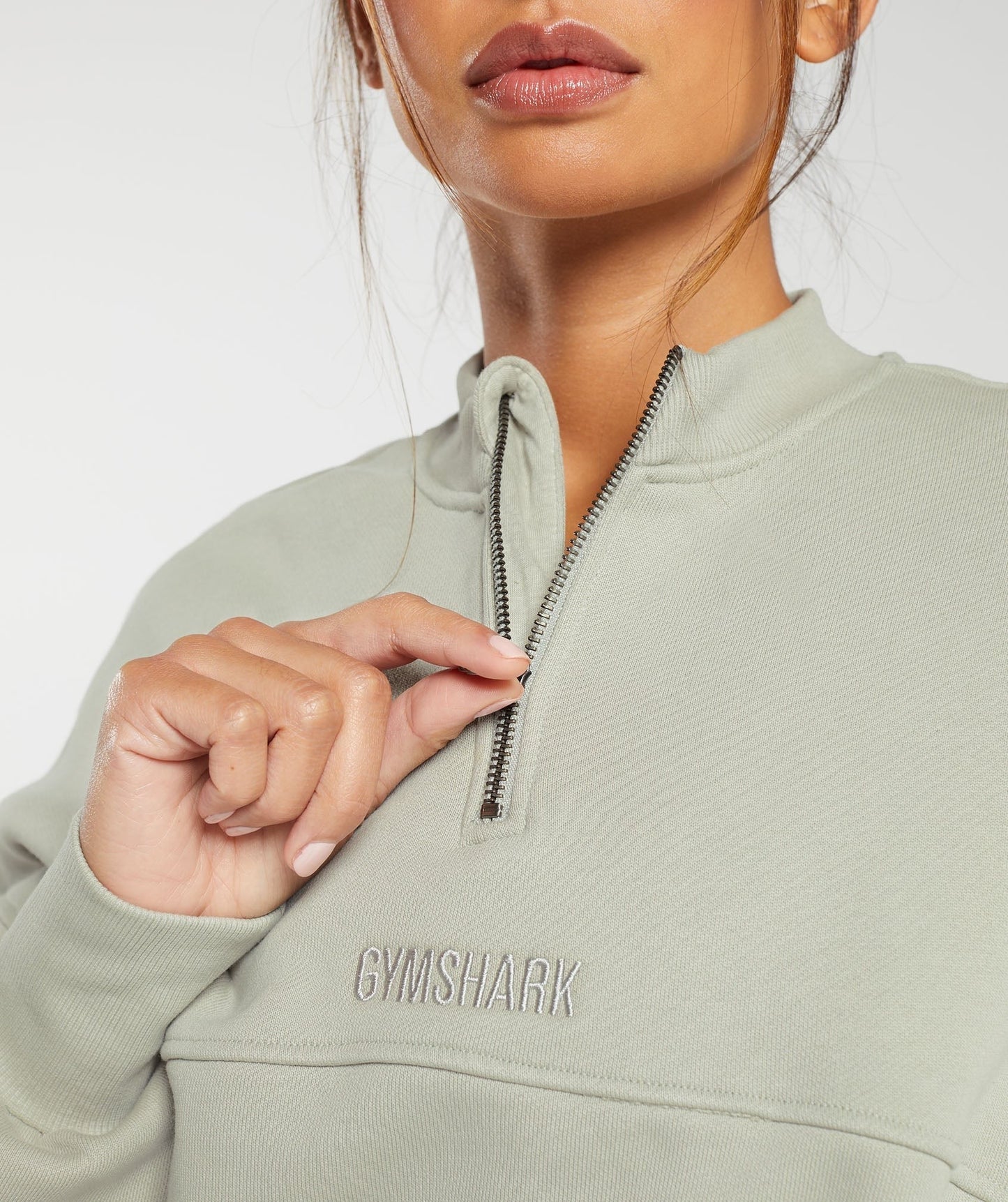 Gymshark Heavyweight Loopback Sweat Pullover - Stone Grey