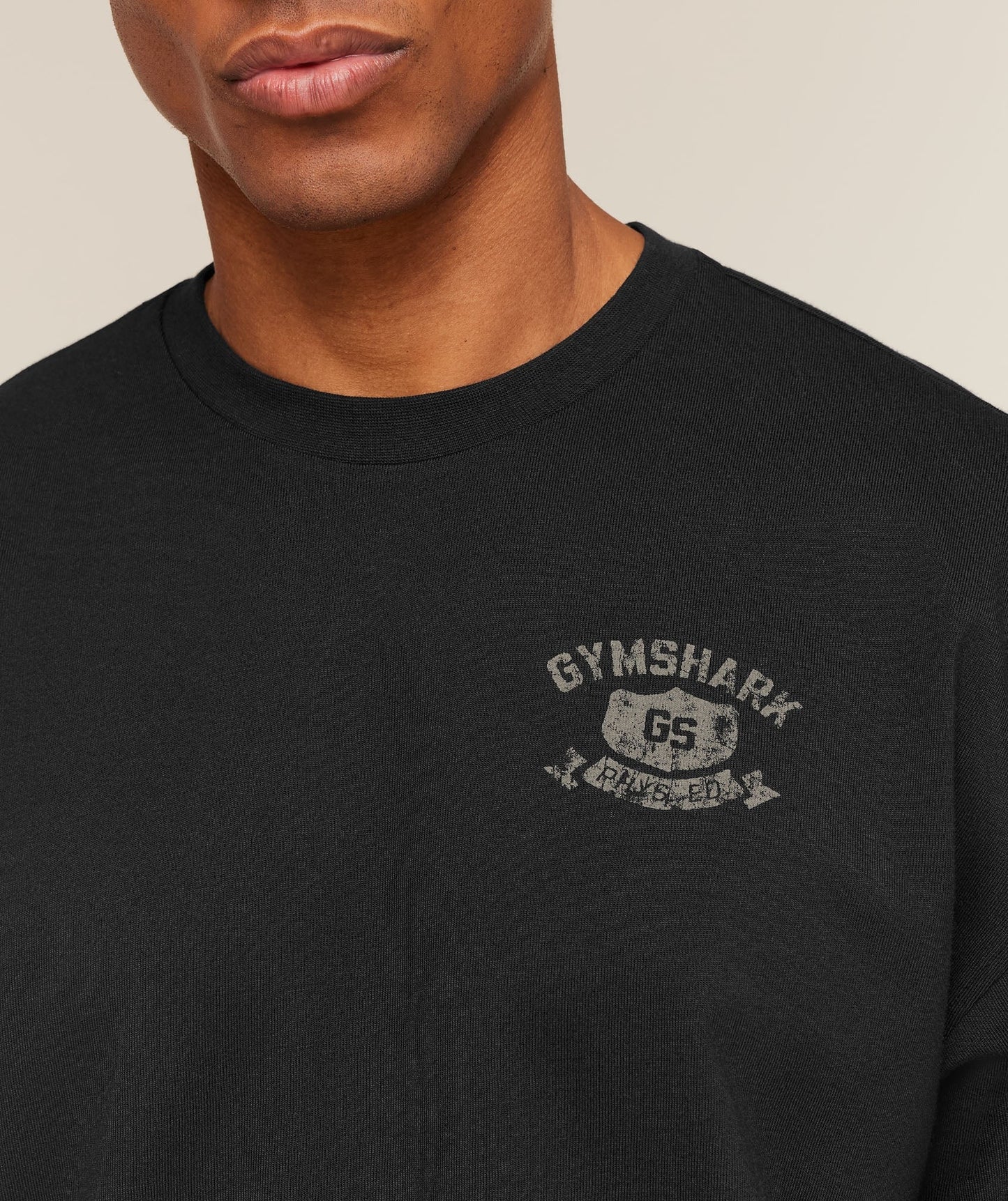 Gymshark Shield Graphic T-Shirt - Black