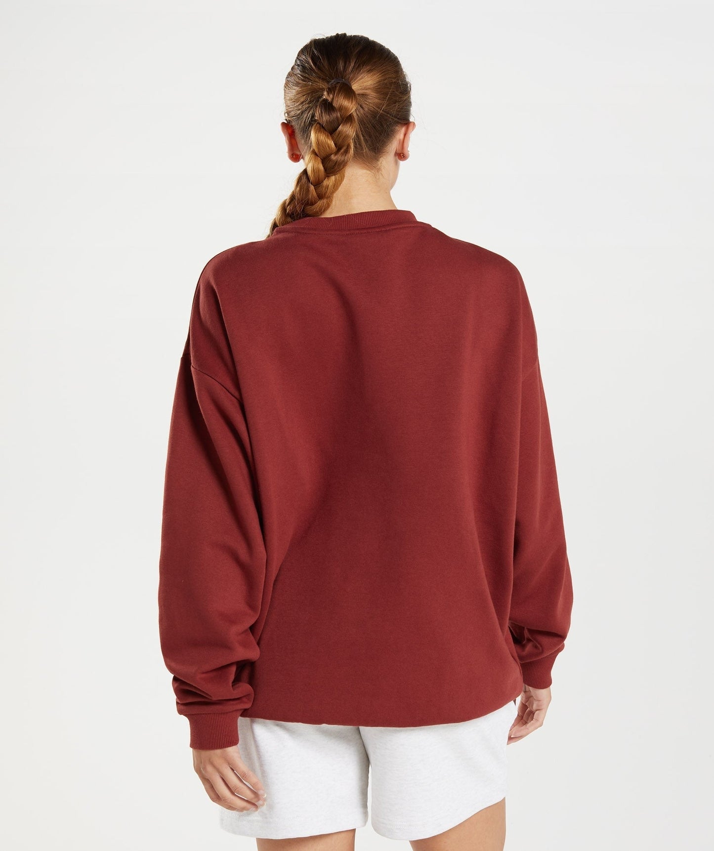 Gymshark Training Oversized Sweatshirt - Rosewood Red