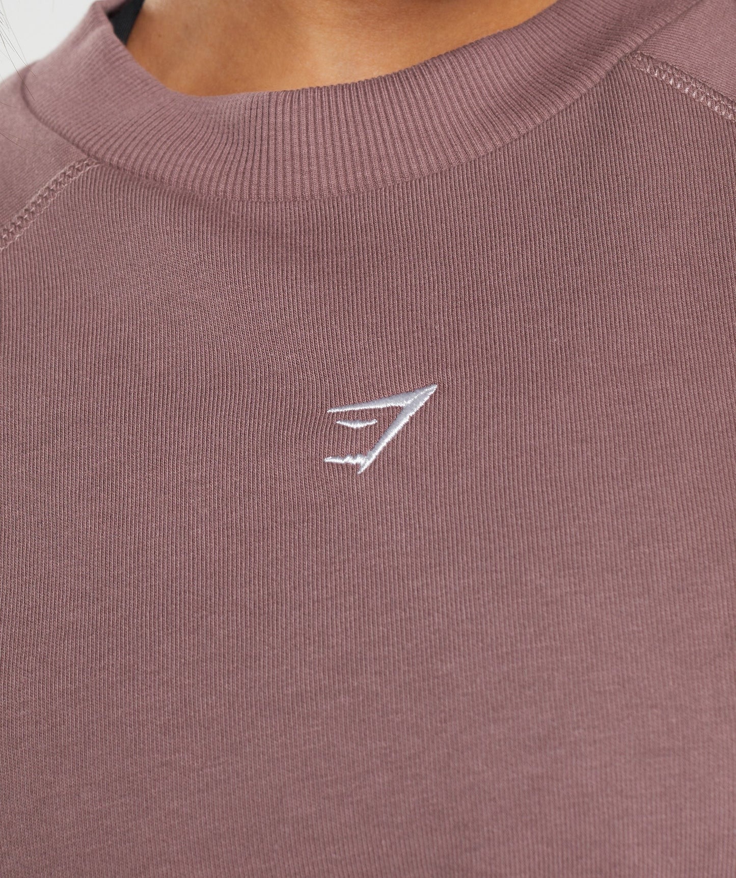 Gymshark Training Crop Sweater - Dusty Maroon