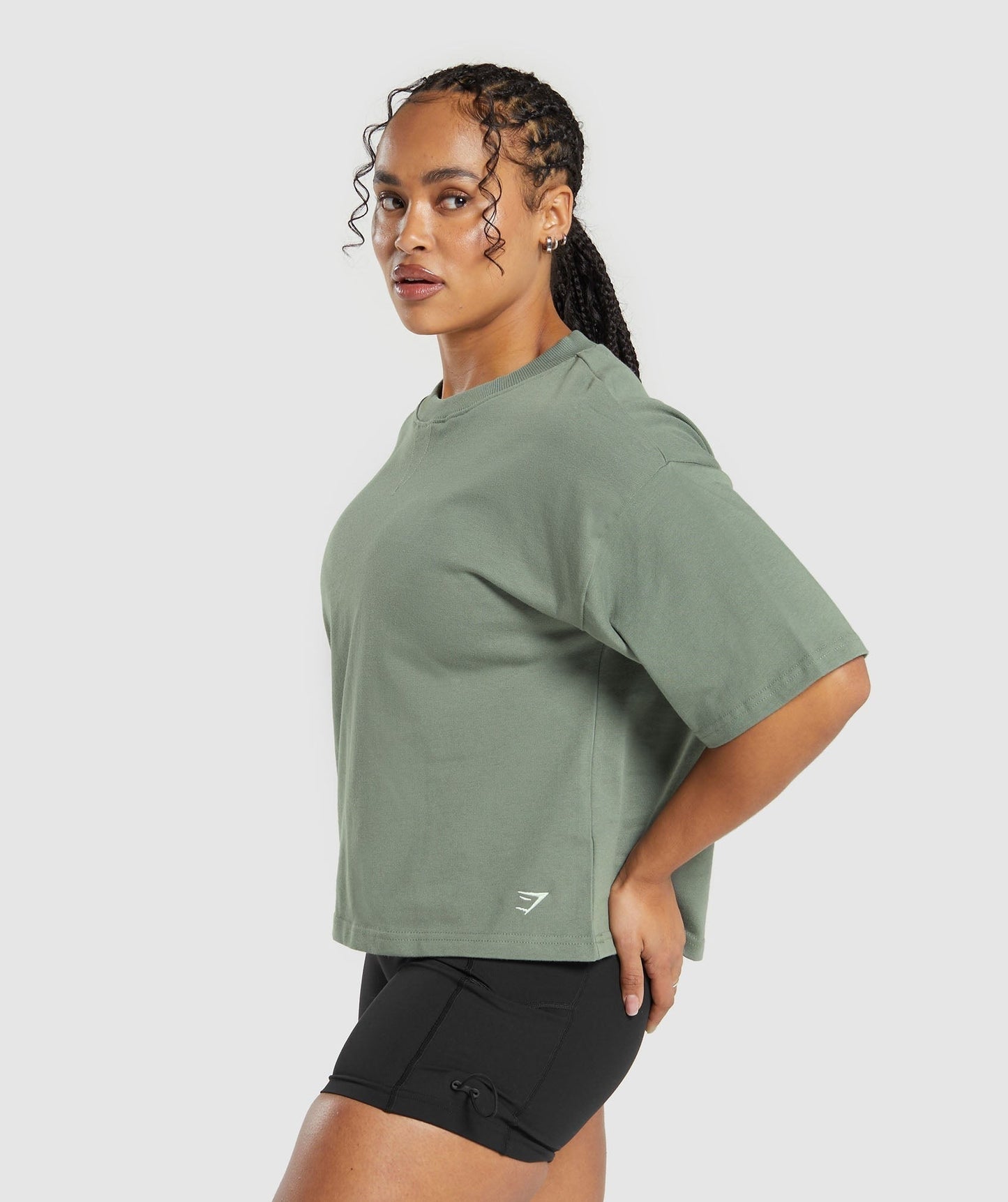 Gymshark Heavyweight Cotton T-Shirt - Unit Green