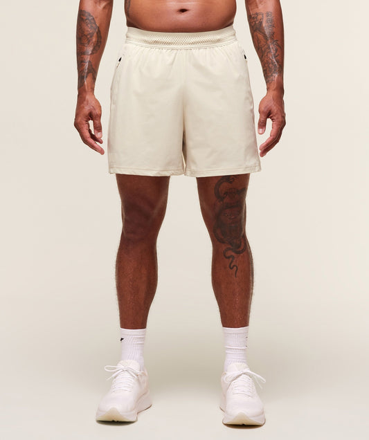 Gymshark Fit Elite 5" Shorts - Oat White