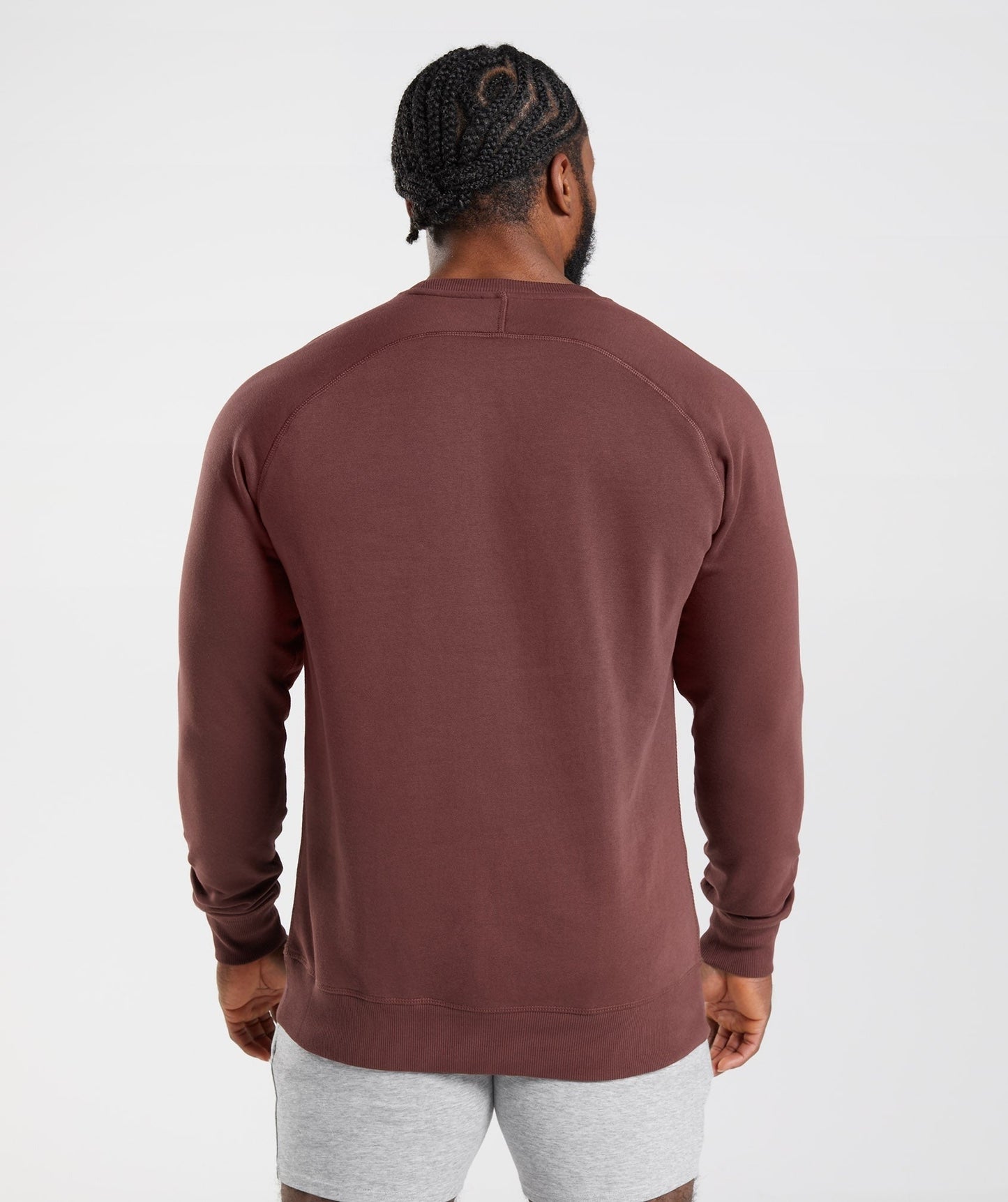 Gymshark Crest Sweatshirt - Cherry Brown