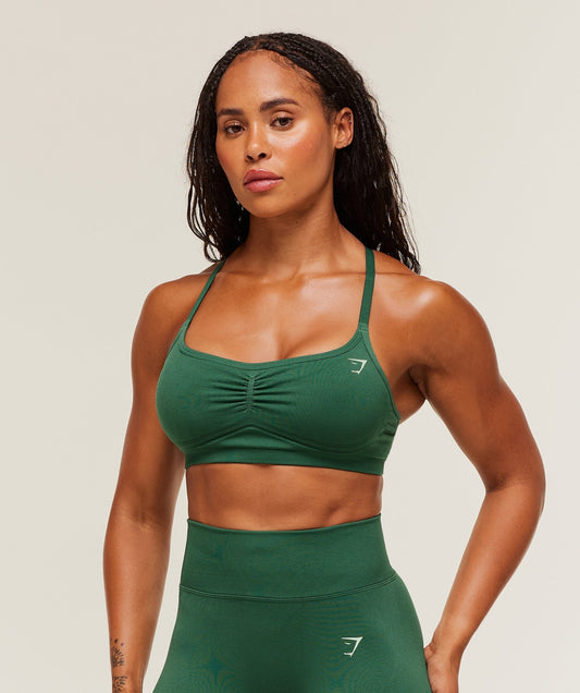 Gymshark Lift Seamless Sports Bra - Lift Green/Lift Green Marl