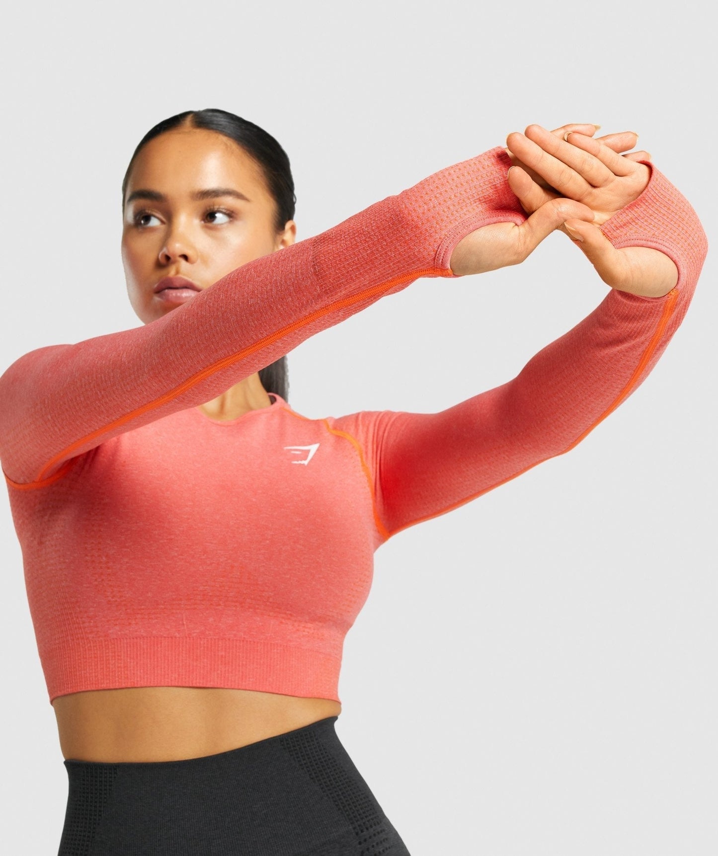 Gymshark Vital Crop Top - Orange Marl