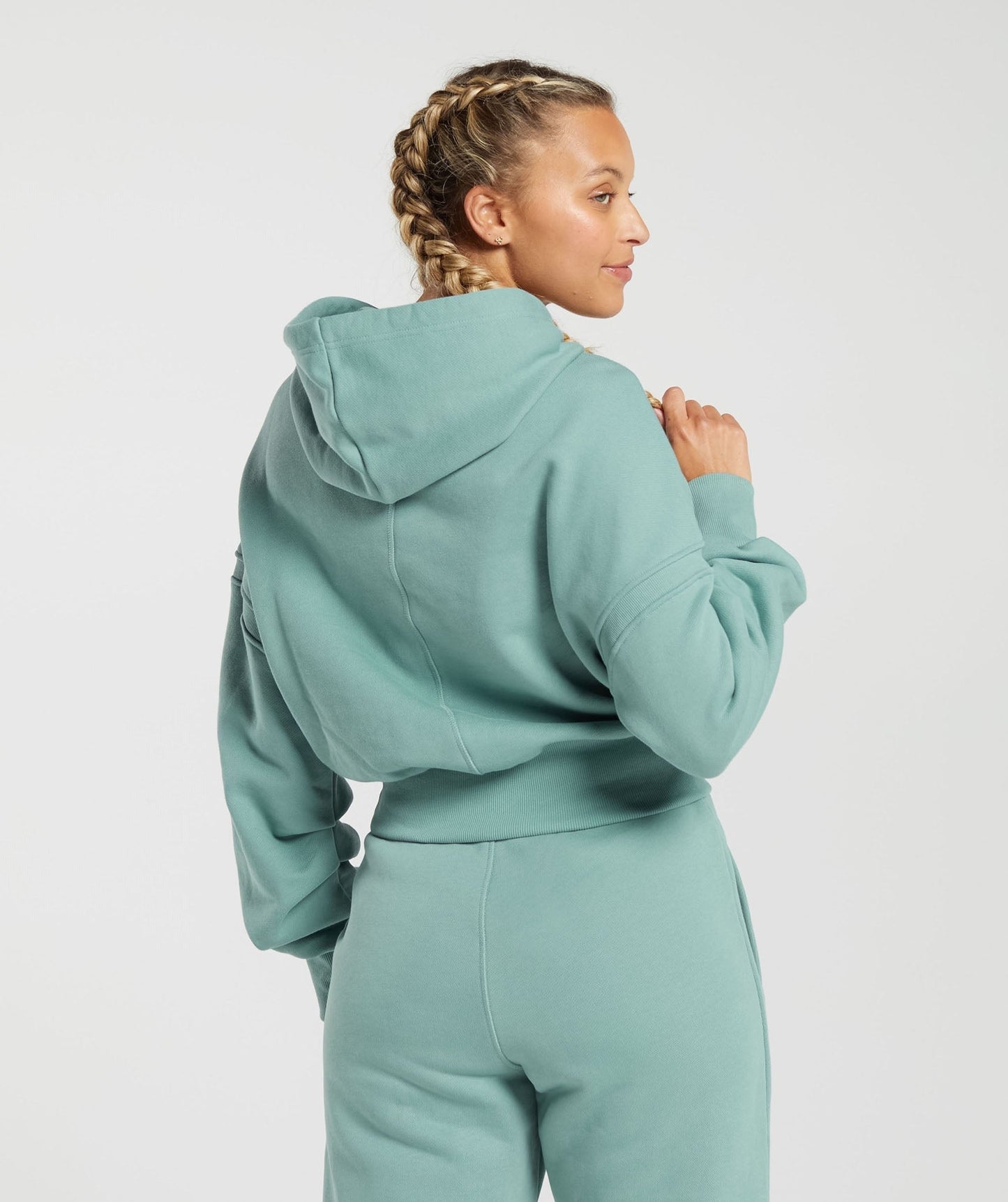Gymshark Heavyweight Loopback Sweat Hoodie - Duck Egg Blue