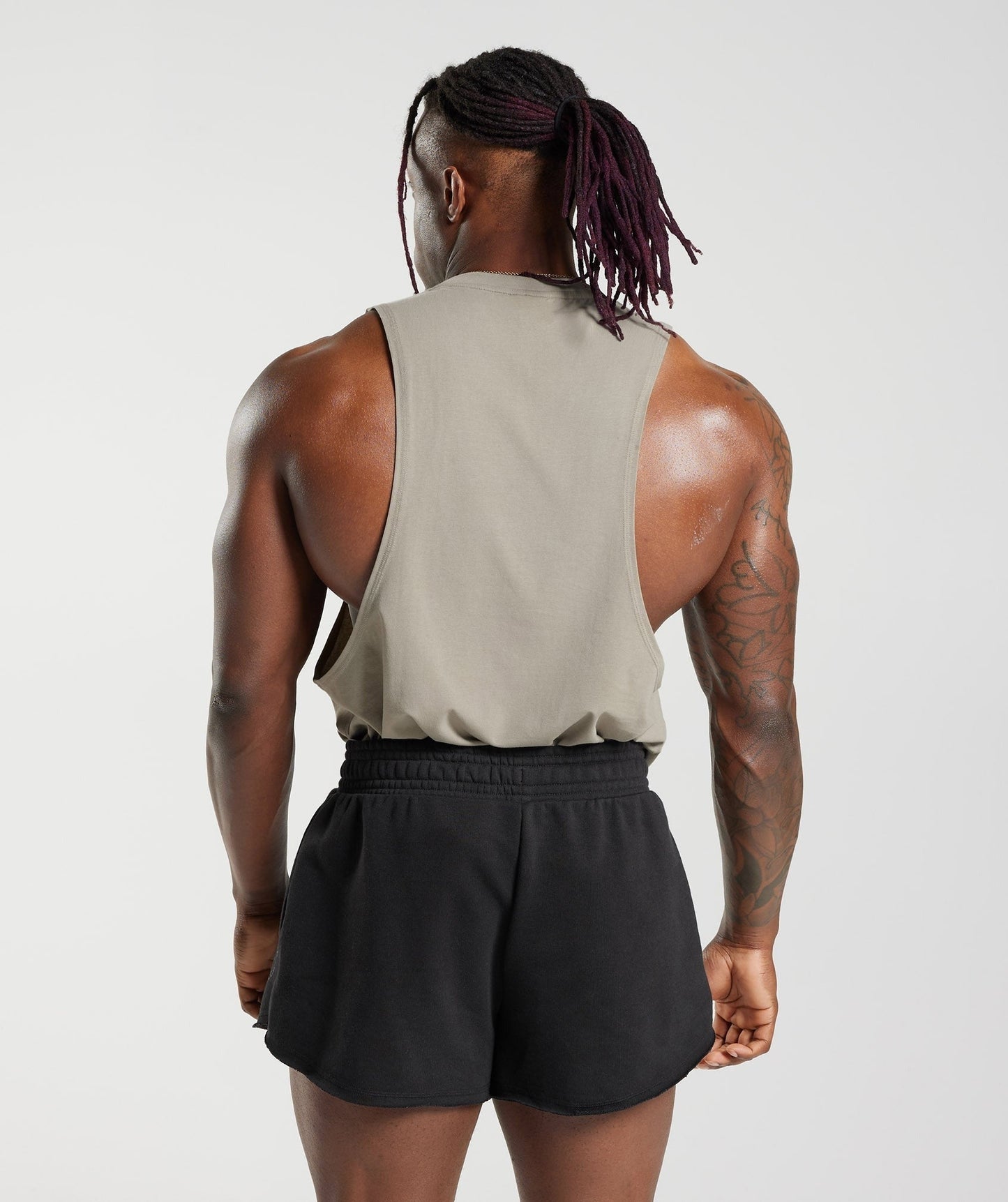 Gymshark Legacy Drop Arm Tank - Ecru Brown