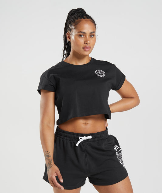 Gymshark Legacy Crop Top - Black