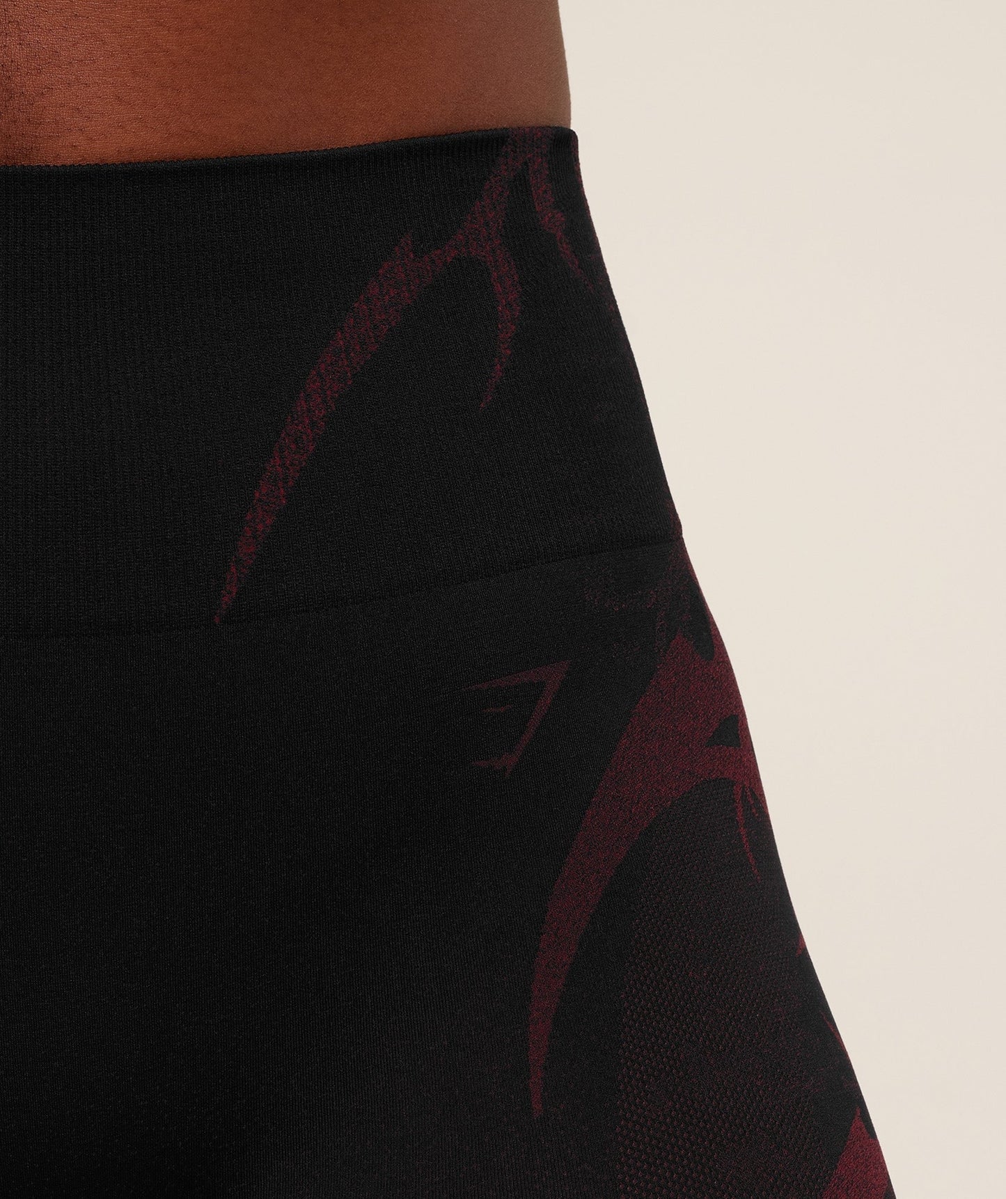 Gymshark Storm Seamless Leggings - Black/Rich Maroon