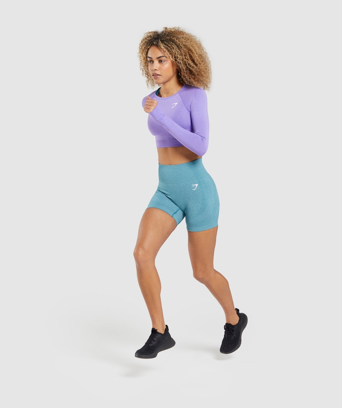 Gymshark Vital Seamless Shorts - Tahoe Teal Marl