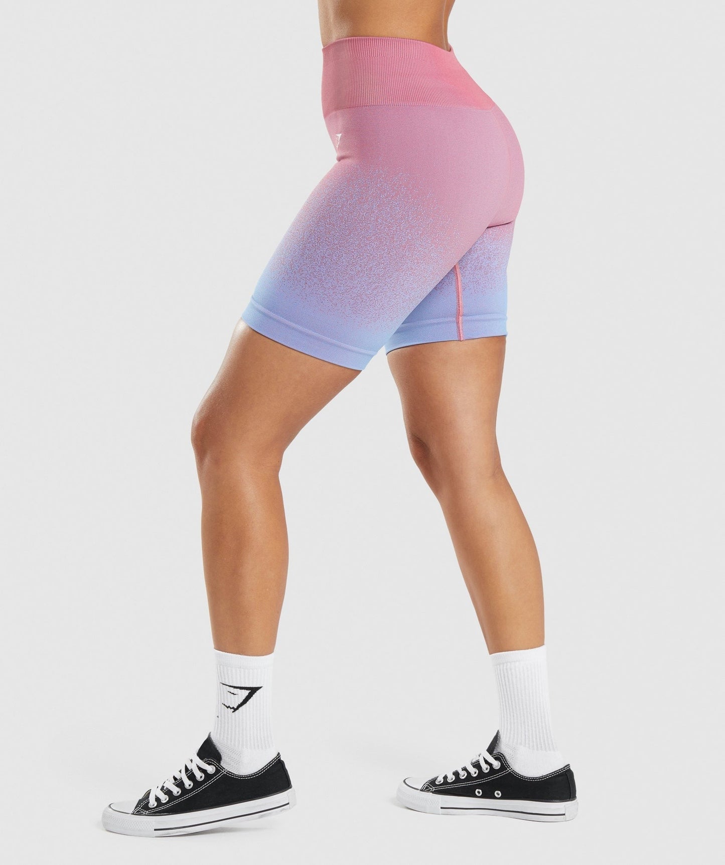 Gymshark Adapt Ombre Seamless Cycling Shorts - Rose Pink/Light Blue