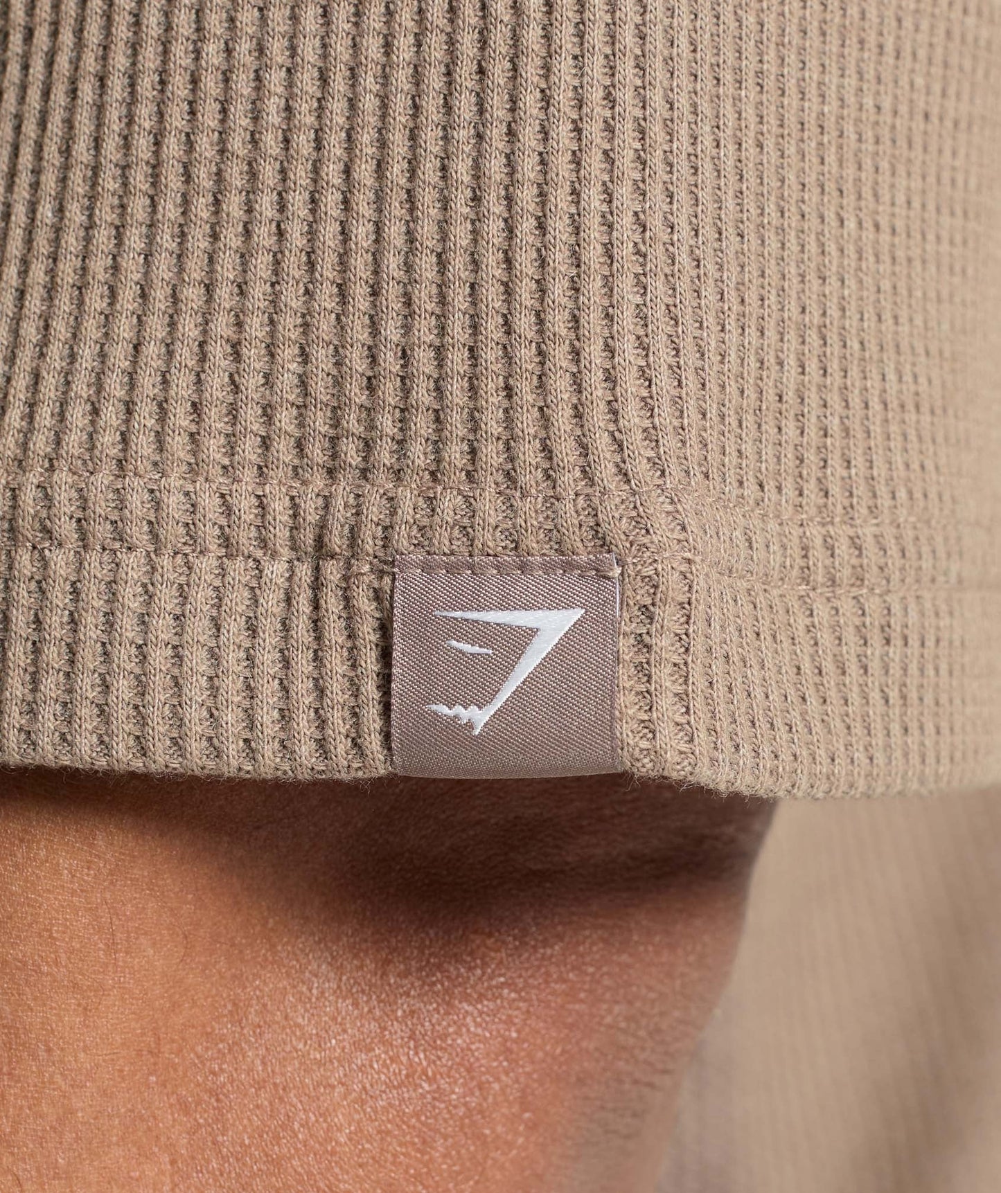 Gymshark Waffle Oversized T-Shirt - Lifestyle Brown