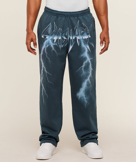 Gymshark Eagle Band Style Graphic Straight Leg Pants - GS Stealth Blue
