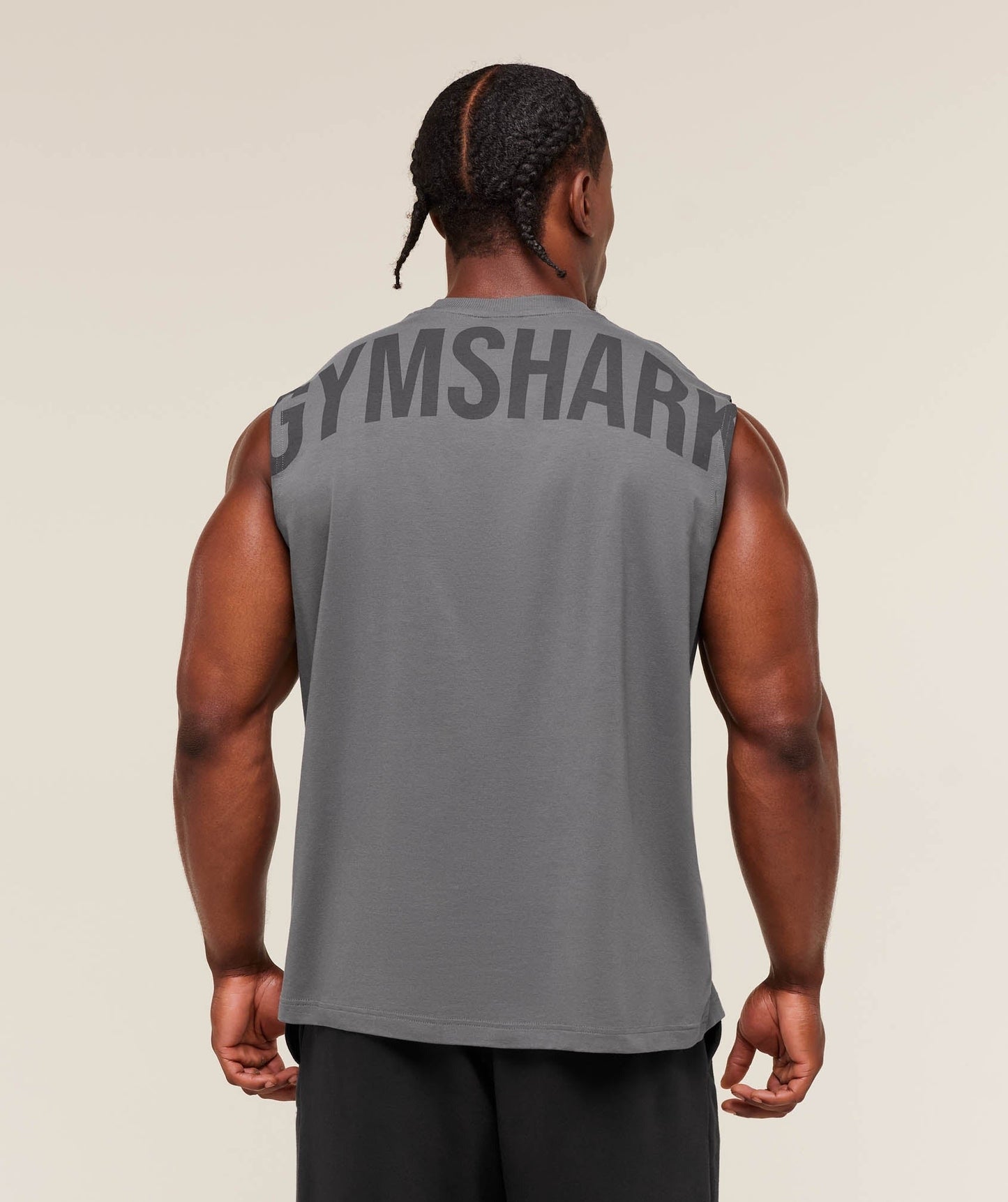 Gymshark Power Cut Off Tank - Dark Grey