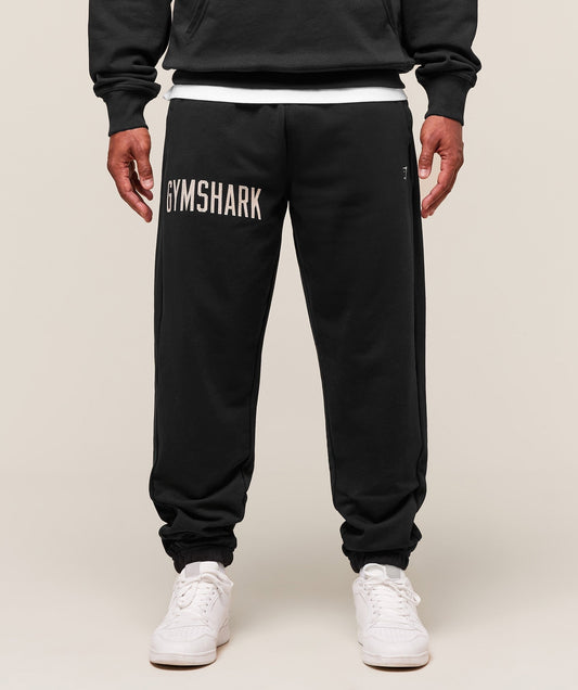 Gymshark Worn Graphic Joggers - Black